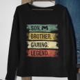 Son Brother Gaming Legend Vintage Gift For Gamer Teen Boys Sweatshirt Gifts for Old Women