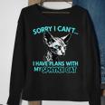 Sorry I Cant I Have Plans With My Sphynx Cat Funny Sweatshirt Gifts for Old Women