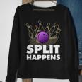 Split Happens I Bowling Kegeln Pin Kugel Kegelverein Sweatshirt Geschenke für alte Frauen