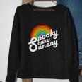 Spooky Scary Sunday Rainbow Funny Spooky Scary Sunday Trendy Sweatshirt Gifts for Old Women