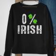 St Patricks Day Gift Shamrocks Zero Percent Irish Funny Sweatshirt Gifts for Old Women