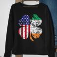St Patricks Day Irish American Flag Shamrock V2 Sweatshirt Gifts for Old Women