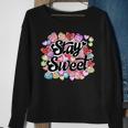 Stay Sweet Heart Candy Heart Love Happy Valentines Day Sweatshirt Gifts for Old Women
