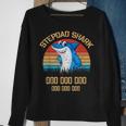 Stepdad Shark Fathers Day Gift Sweatshirt Gifts for Old Women