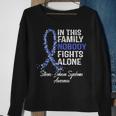 Stevens Johnson Syndrome Awareness Gift Nobody Fights Alone Sweatshirt Gifts for Old Women