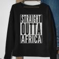 Straight Outta Africa Best African Vintage Retro Men Women Sweatshirt Graphic Print Unisex Gifts for Old Women