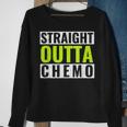Straight Outta Chemo Lime Green Lymphoma Cancer Men Women Sweatshirt Graphic Print Unisex Gifts for Old Women