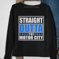 Straight Outta The Motor City Detroit Michigan Sweatshirt Gifts for Old Women