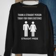 Straight Pride Proud To Be StraightIm Not Gay Sweatshirt Gifts for Old Women