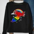 Subtle Gay Pride Flag Axolotl Lgbtq Sweatshirt Gifts for Old Women