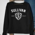 Sullivan Family Shield Last Name Crest Matching  V2 Men Women Sweatshirt Graphic Print Unisex Gifts for Old Women