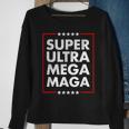 Super Ultra Mega Maga Trump Liberal Supporter Republican Sweatshirt Gifts for Old Women