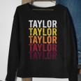 Taylor Retro Wordmark Pattern - Vintage Style Sweatshirt Gifts for Old Women