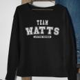 Team Watts Lifetime Member Family Last Name Men Women Sweatshirt Graphic Print Unisex Gifts for Old Women