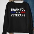 Thank You Veterans Veterans Thank You Veterans Day Sweatshirt Gifts for Old Women
