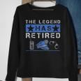 The Legend Has Retired Retirement Cop Police Officer Sweatshirt Gifts for Old Women