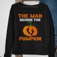 The Man Behind The Pumpkin Halloween Single Dad Sweatshirt Gifts for Old Women