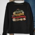 Thick Things Christmas Vibes Groovy Retro Christmas Pajamas Sweatshirt Gifts for Old Women