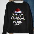 This Is My Christmas Pajama Xmas Lights Funny Holiday Men Women Sweatshirt Graphic Print Unisex Gifts for Old Women