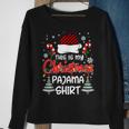 This Is My Christmas Pajama Xmas Lights Funny Holiday Men Women Sweatshirt Graphic Print Unisex Gifts for Old Women