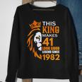 This King Makes 41 Look Good Legend Since 1982 Sweatshirt Gifts for Old Women