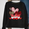 Three Gnomes Holding Hearts Valentines Day Gifts For Her Men Women Sweatshirt Graphic Print Unisex Gifts for Old Women