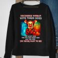 Tiger December Woman With Three Sides You Never Want To See Sweatshirt Gifts for Old Women