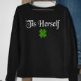 Tis Herself St Patricks Day Top Shamrock Clover Sweatshirt Gifts for Old Women