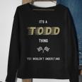 Todd Cool Last Name Family Names Sweatshirt Gifts for Old Women