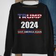 Trump 2024 Save America Save America Again Trump Sweatshirt Gifts for Old Women