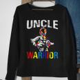 Uncle Of A Warrior Autism Awareness Sweatshirt Gifts for Old Women