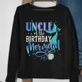 Uncle Of The Birthday Mermaid Family Matching Party Squad Sweatshirt Gifts for Old Women