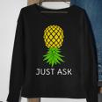 Upside Down Pineapple Sharing Swinger Sweatshirt Gifts for Old Women