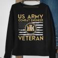 Usa Flag | Army Veteran | Us Army Combat Engineer Veteran Sweatshirt Gifts for Old Women