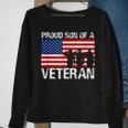 Usa United States Military Family Proud Son Of A Veteran Sweatshirt Gifts for Old Women