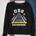 Uss Enterprise Aircraft Carrier Military Veteran Sweatshirt Gifts for Old Women