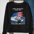 Uss Gravely Ddg-107 Destroyer Ship Usa Flag Veteran Day Xmas Sweatshirt Gifts for Old Women