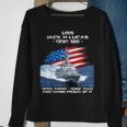 Uss Jack H Lucas Ddg-125 Destroyer Ship Usa Flag Veteran Day Sweatshirt Gifts for Old Women