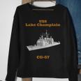 Uss Lake Champlain Cg-57 Navy Sailor Veteran Gift Sweatshirt Gifts for Old Women