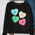 Valentines Day Hearts With Math Symbols Sweatshirt Gifts for Old Women