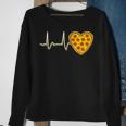 Valentines Day Pizza Heart Beat Heart Funny Pizza Lovers Sweatshirt Gifts for Old Women