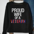 Veteran Wife Soldier Military Wives America Usa Juy Fourth Men Women Sweatshirt Graphic Print Unisex Gifts for Old Women