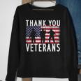Veterans Day Thank You Veterans Usa Flag Patriotic V2 Sweatshirt Gifts for Old Women
