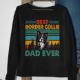 Vintag Retro Best Border Collie Dad Happy Fathers Day Sweatshirt Gifts for Old Women