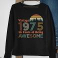 Vintage 1975 48 Years Of Being Awesome 48Th Birthday Sweatshirt Gifts for Old Women