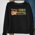 Vintage 1989 Birthday Gifts Guitar Lovers 34Th Birthday Sweatshirt Gifts for Old Women