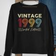 Vintage 1999 Wedding Anniversary Born In 1999 Birthday Party Sweatshirt Gifts for Old Women