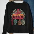 Vintage 55 Year Old March 1968 Limited Edition 55Th Birthday V2 Sweatshirt Gifts for Old Women