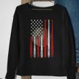 Vintage American Flag Baseball Patriotic Baseball Lovers Sweatshirt Gifts for Old Women