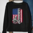 Vintage American Flag Lacrosse Dad Daddy Men Gift Sweatshirt Gifts for Old Women